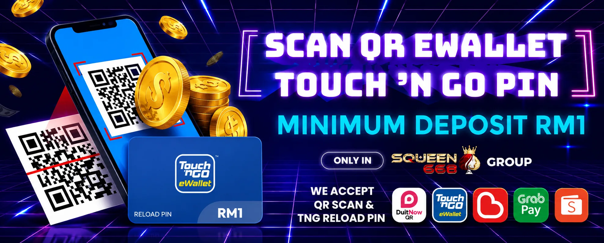 Scan QR eWallet or Touch 'n Go reload PIN — read our full payment methods & e-wallet guide